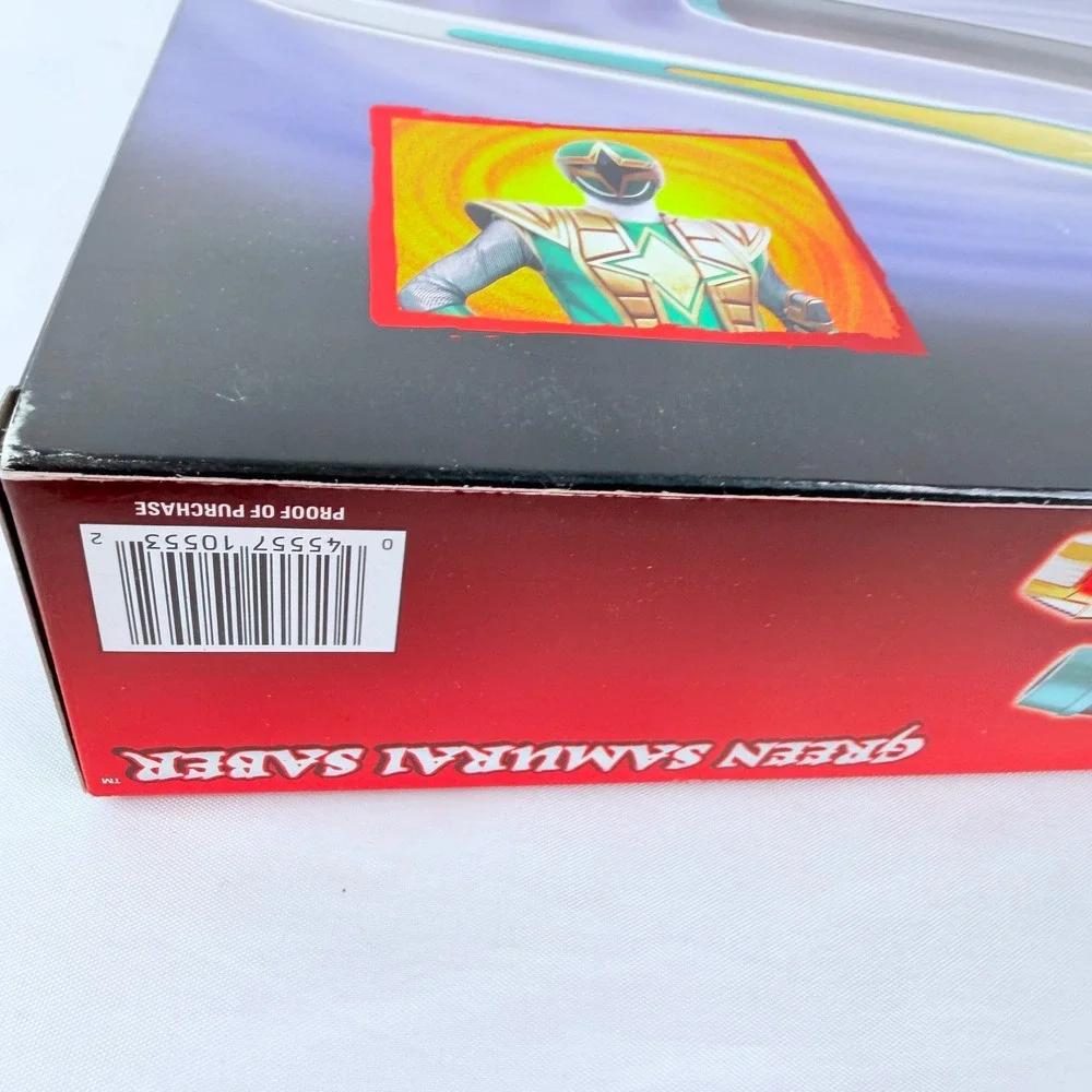 Bandai Power Rangers Ninja Storm Green Samurai Saber Lights Sounds Toy 10553 NEW